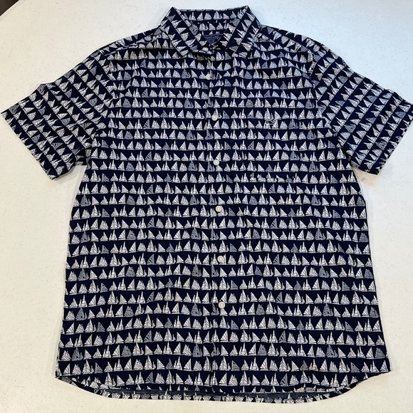 Other - Vineyard Vines Mens Button Down Short Sleeve Boat Parade Nautical Navy - Blue NW